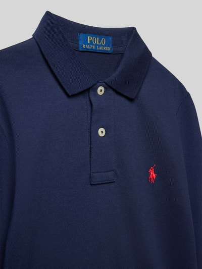 Polo Ralph Lauren Teens Poloshirt met labelstitching Marineblauw - 2