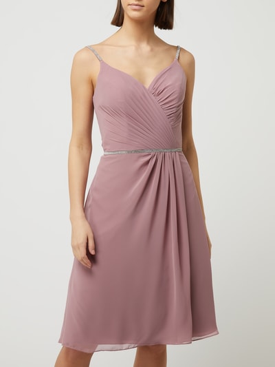 Luxuar Cocktailkleid aus Chiffon  Rosa 4