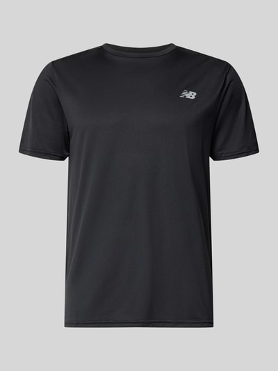 New Balance Funktionsshirt mit Rundhalsausschnitt und Logo Black 1