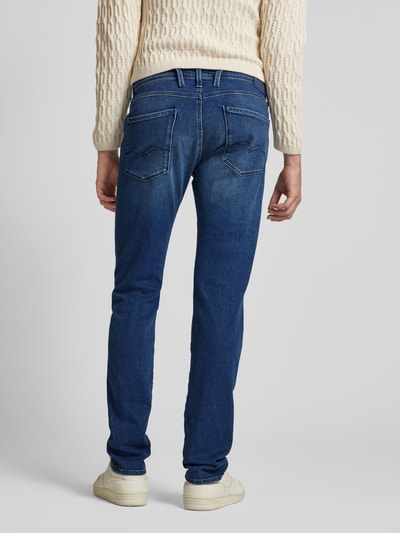 Replay Slim Fit Jeans im 5-Pocket-Design Modell 'ANBASS' Jeansblau 5