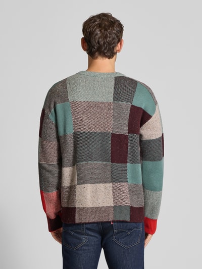 Paul Smith Strickpullover aus Baumwoll-Woll-Mix Petrol 5