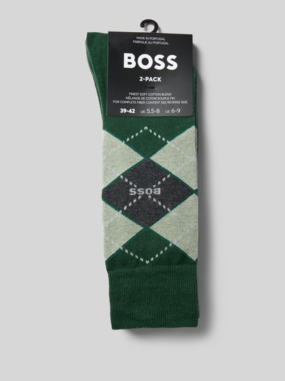 BOSS Socken mit Label-Detail im 2er-Pack Gruen 3