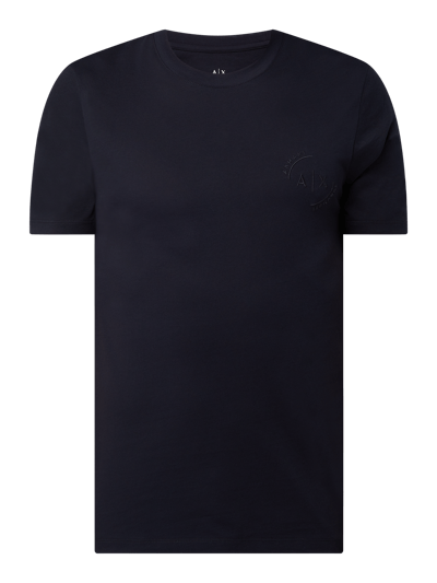 ARMANI EXCHANGE Regular Fit T-Shirt aus Baumwolle Dunkelblau 2