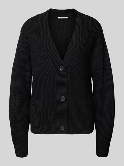 Tom Tailor Denim Regular fit gebreid jack van katoenmix Zwart - 2