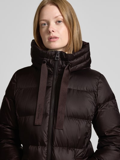 Marc O'Polo Regular Fit Daunenmantel mit Daunen-Feder-Füllung Mittelbraun 3
