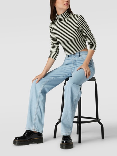 Levi's® Kort shirt met lange mouwen en streepmotief, model 'ORIEL' Lindegroen - 1