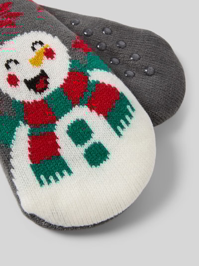 CAPELLI NEW YORK Sokken met ribboord Lichtgrijs - 2