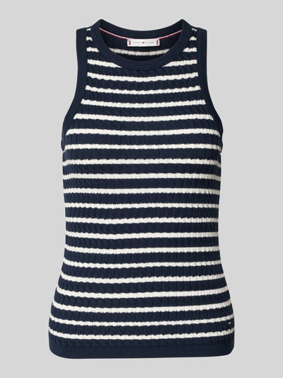 Tommy Hilfiger Slim Fit Pullunder aus reiner Baumwolle Marine 2