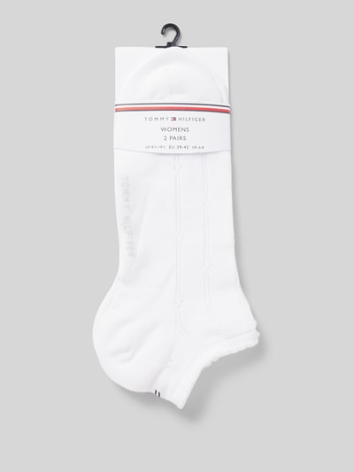 Tommy Hilfiger Sneakersocken mit Label-Print im 2er-Pack Weiss 3