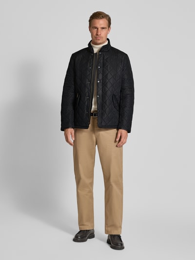 Barbour Kurtka pikowana o kroju regular fit z kieszeniami z patką model ‘POWELL’ Czarny 1