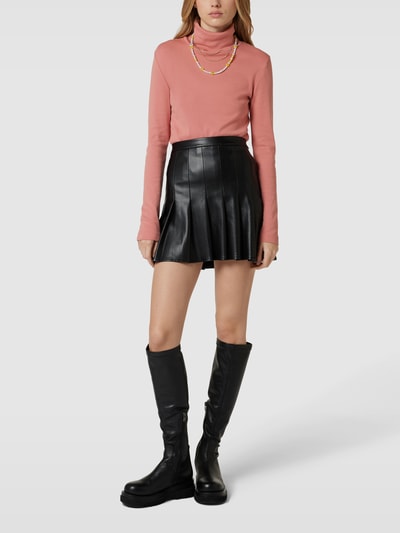 QS by s.Oliver Shirt met lange mouwen en col, model 'Basic' Zalm - 1