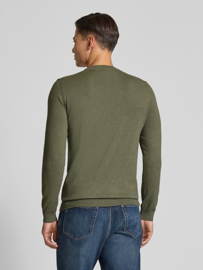 MCNEAL Strickpullover mit Kaschmir-Anteil Oliv Melange 5
