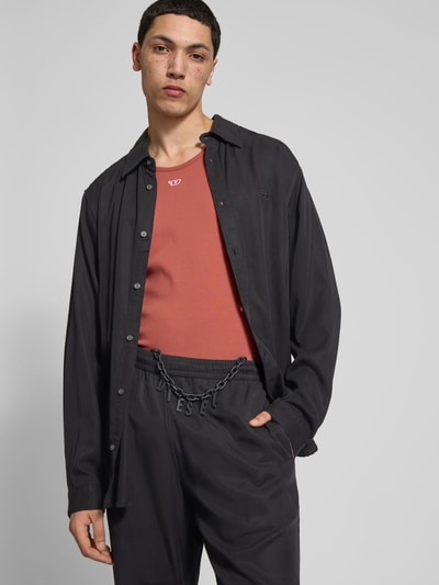 Diesel Freizeithemd mit Knopfleiste Black 3