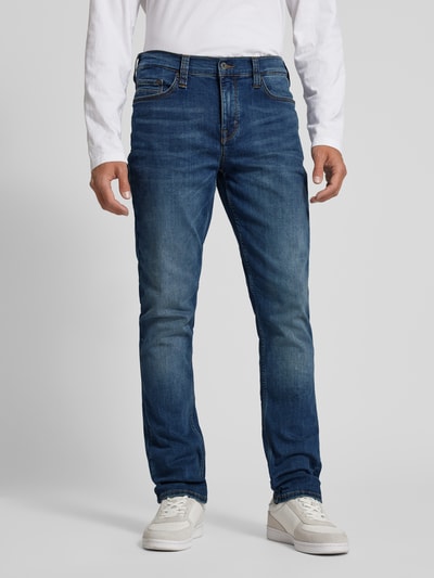 Mustang Straight leg jeans in 5-pocketmodel, model 'Vegas' Jeansblauw - 4