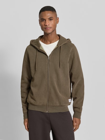 Samsøe Samsøe Sweatjacke mit Kapuze Modell 'SAPIET' Dunkelbraun 4