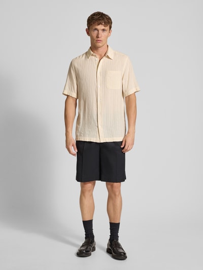 Les Deux Shorts mit Bügelfalten Modell 'Randall' Black 1