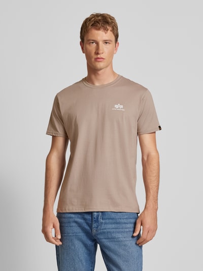 Alpha Industries T-Shirt mit Label-Print Sand 4