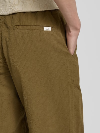 Forét Regular Fit Hose mit elastischem Bund Modell 'CALM' Khaki 3