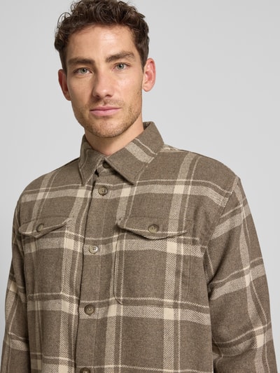 SELECTED HOMME Regular fit overhemdjack met wol, model 'LOSEPABLO' Beige - 3