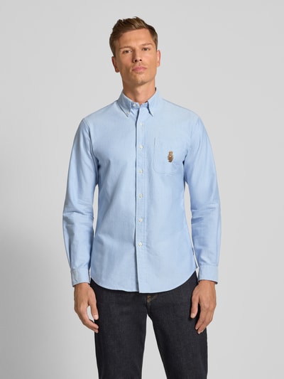 Polo Ralph Lauren Slim Fit Freizeithemd mit Button-Down-Kragen Bleu 4