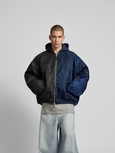 VETEMENTS Bomberjacke mit Kapuze Black 4