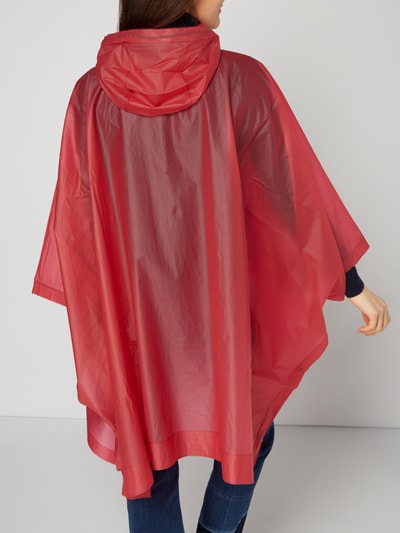 Hunter Regenponcho mit Kapuze Pink 5