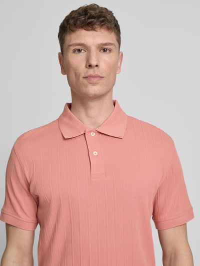 Selected Homme Regular Fit Poloshirt reiner Baumwolle Modell 'COLE' Lachs 3