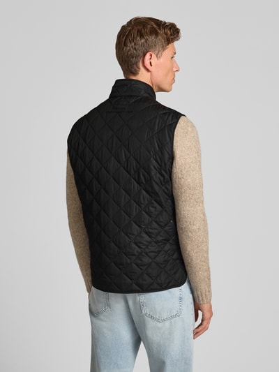 Barbour Regular Fit Steppweste mit Druckknöpfen Modell 'LOWERDALE GILET' Black 5