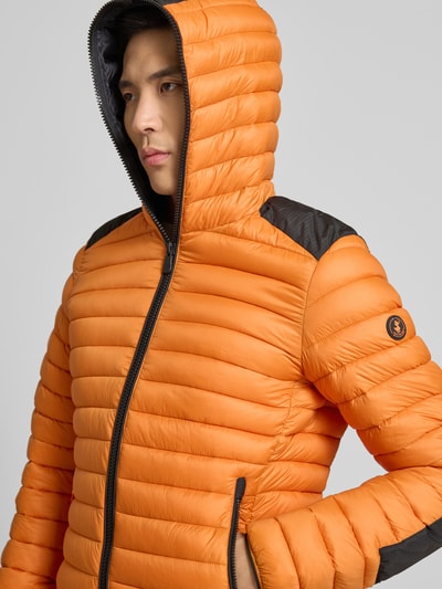 SAVE THE DUCK Steppjacke mit Zweiwege-Reißverschluss Modell 'JELEP' Orange 3