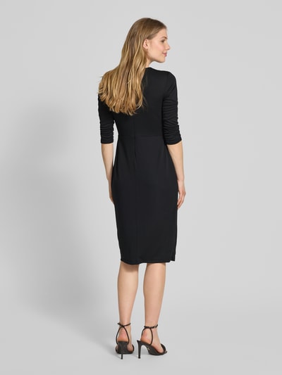 Lauren Ralph Lauren Knielange jurk met knoopdetail, model 'CAROLETTE' Zwart - 5