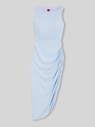 HUGO Slim Fit Freizeitkleid mit Raffungen Hellblau 2