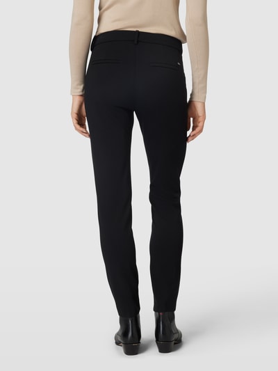 MAC Broek met rasterruit, model 'CLARIS' Zwart - 5