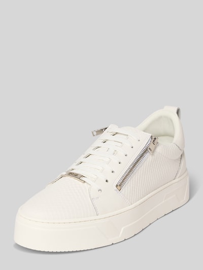 Antony Morato Ledersneaker mit Reißverschluss Weiss 1