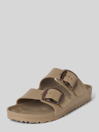 Birkenstock Slides mit Dornschließen Modell 'ARIZONA BIG BUCKLE EVA' Taupe 1