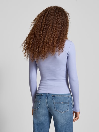 Tommy Jeans Slim fit shirt met lange mouwen van katoenmix Lavendel - 5