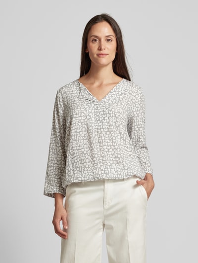 Tom Tailor Blouse met 3/4-mouwen Lichtgrijs - 4