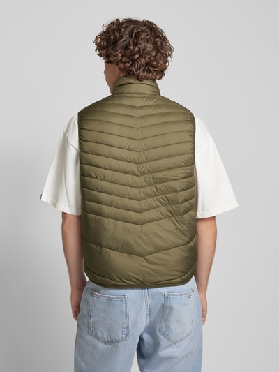 Jack & Jones Bodywarmer met opstaande kraag, model 'STATE' Olijfgroen - 5