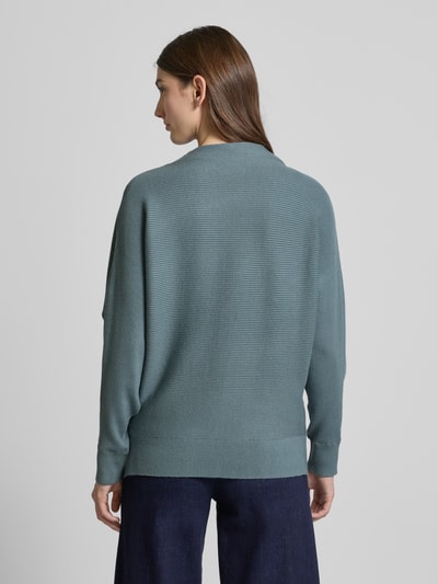 Zero Strickpullover mit Turtleneck Rauchblau 5