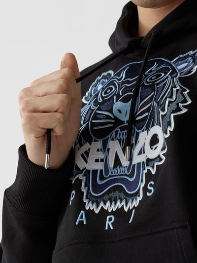 Kenzo Hoodie mit Label-Stickerei Black 6