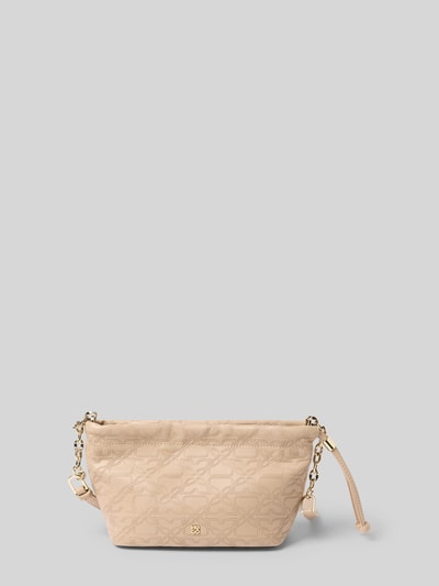 HUGO Handtasche mit Label-Applikation Modell 'Chris 2.0' Taupe 2