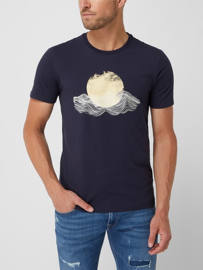 Armedangels T-Shirt mit Motiv-Print Modell 'JAAMES' Marine 4