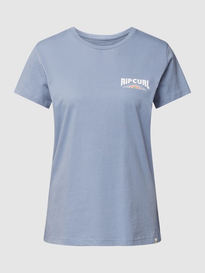 Rip Curl T-shirt met labelprints, model 'DAYBREAK' Lichtblauw - 2