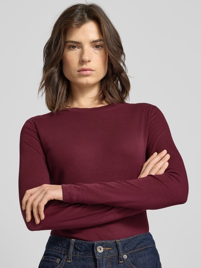 zero Longsleeve mit Rundhalsausschnitt Bordeaux 3