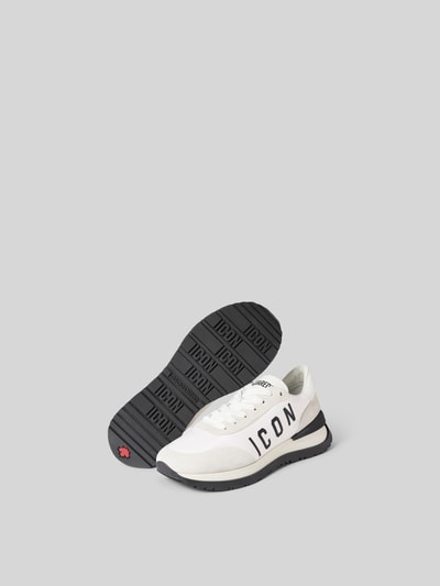 Dsquared2 Sneaker aus Leder-Mix Weiss 5