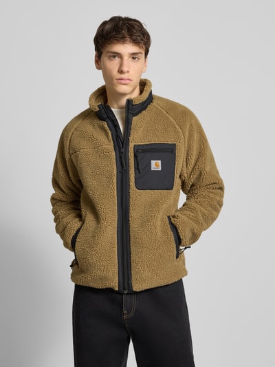 Carhartt Work In Progress Kurtka z polaru z kieszenią na piersi model ‘PRENTIS LINER’ Beżowy 4