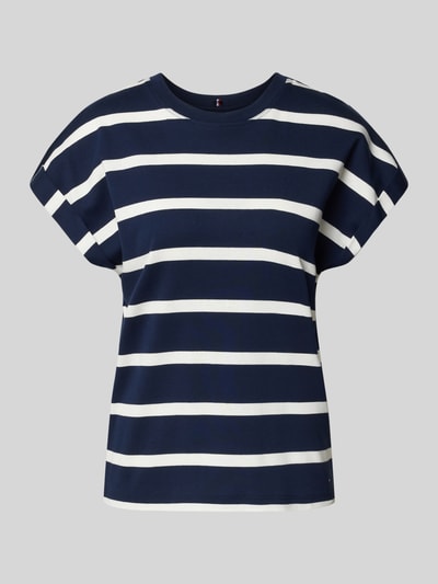 Tommy Hilfiger Regular Fit T-Shirt aus reiner Baumwolle Marine 2