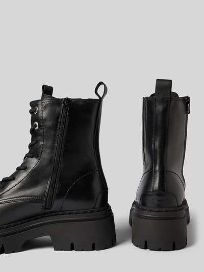 Tamaris Schnürstiefel aus echtem Rindsleder Black 2