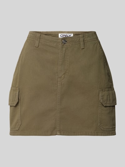 Only Minirock mit Pattentaschen Modell 'MALFY' Khaki 2