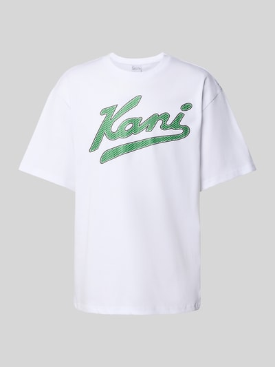 KARL KANI T-shirt met labelprint Wit - 2