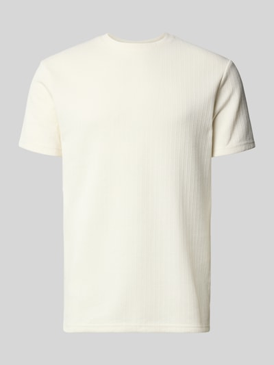 Produktfoto, Regular Fit T-Shirt mit Viskose-Anteil Modell 'TREY' von Only & Sons, unifarben, strukturierte Oberfläche, Rundhals, kurzarm.